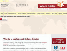 Tablet Screenshot of alfons-koester.cz